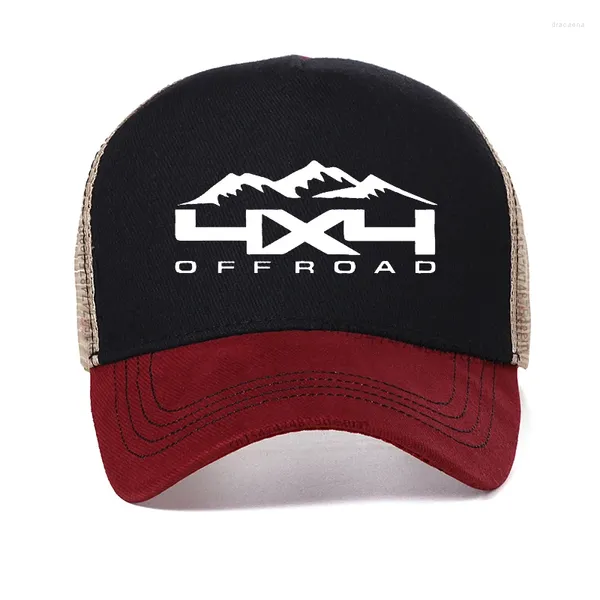 Ball Caps Creative Outdoors 4x4 Off Yol ve Dağ Beyzbol Kapağı Komik Yarış Erkekler Şapka Yaz Kafes Nefes Alabilir Kamyoner Gorras