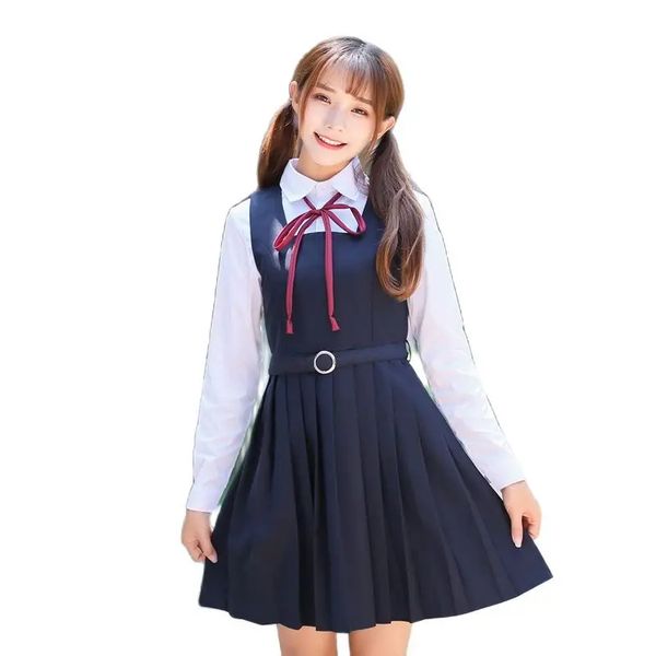 Costume anime donna studentessa di scuola giapponese uniforme stile college navale vestito da marinaio set di uniformi cosplay per ragazze coreane