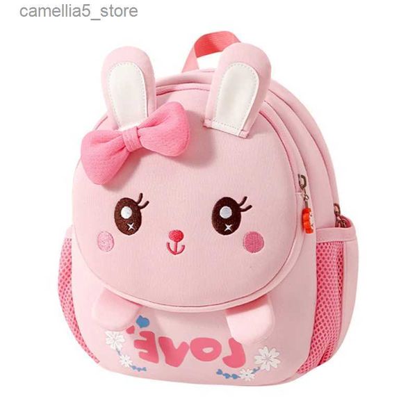 Sırt çantaları çocuklar karikatür okul çantaları çocuk sevimli hayvan anaokulu sırt çantası küçük erkek kızlar küçük okul çantaları yumuşak moda sırt çantası q231108