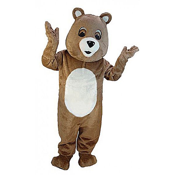 Костюмы талисмана коричневого медвежонка на Хэллоуин для взрослых, женщин и мужчин, карнавальное платье унисекс для взрослых