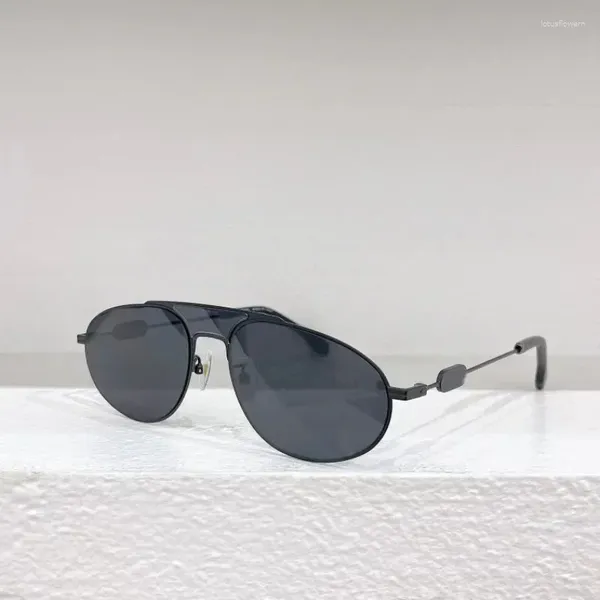 Sonnenbrille Metallrahmen Ellipse Frauen Mode 40072U Klassische Vintage Brillen Weibliche Outdoor UV400 Brillen 2023