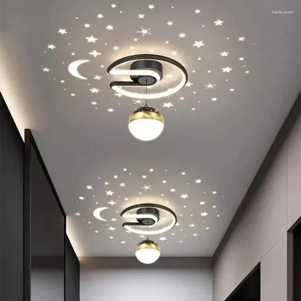 Luzes de teto moderna led lâmpada do corredor estrela lustre para quarto varanda corredor escada varanda decoração casa iluminação interior