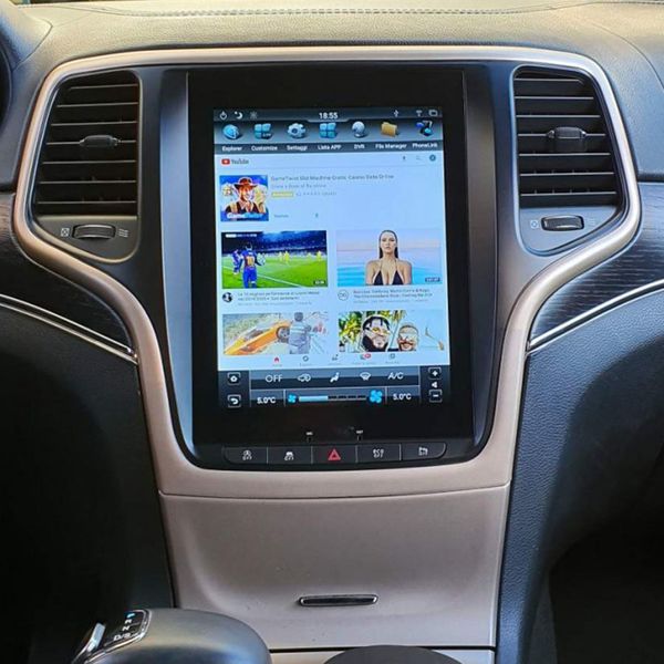 Tesla Stil vertikaler Bildschirm Android 11 Auto DVD Radio GPS Navigation für Jeep Grand Cherokee 2014–2019 Autoradio Carplay