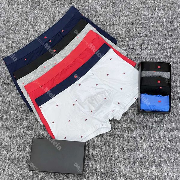 Intimo da uomo Mutande firmate Intimo da uomo Boxer estivi in cotone Pantaloncini da uomo per ragazzi Boxer da gioventù con stampa sottile di tendenza