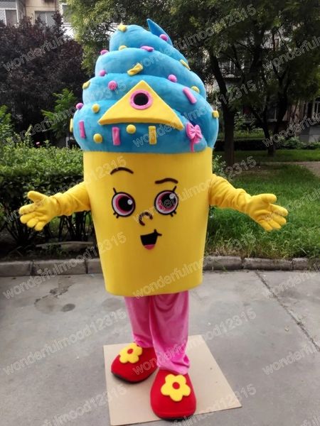 Desempenho sorvete trajes da mascote carnaval presentes de halloween tamanho adulto fantasia jogos roupa férias ao ar livre publicidade outfit terno