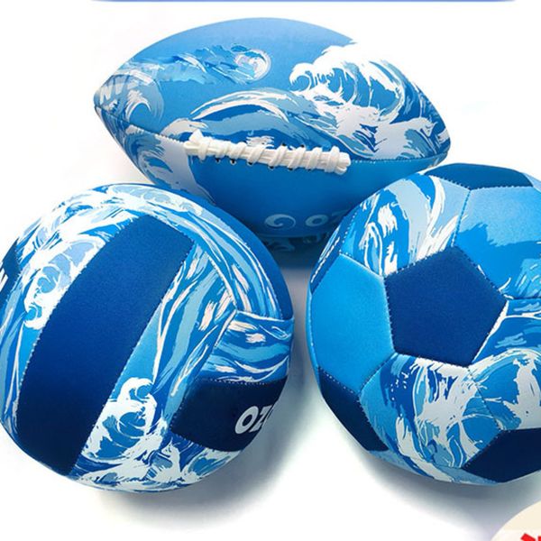 Palloni Materiale per immersione Calcio Pallone da spiaggia in gomma cloroprene SBR cucito a macchina Rugby Prodotti per esterni per bambini 231107