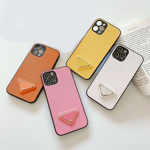 Luxe Designer Lederen Mobiele Telefoon Gevallen voor iPhone 11 12 13 14 15 Plus Pro Max Bescherm Case Merk Achterkant Mobiele Shell Groothandel