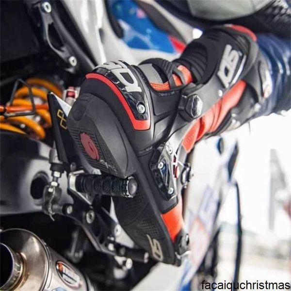 Calzature da moto Scarpe da equitazione autentiche Stivali da ciclismo italiani Sidi Stivali da fuoristrada da trazione Goretex Stivali da corsa antigoccia per moto multifunzionali HBA7