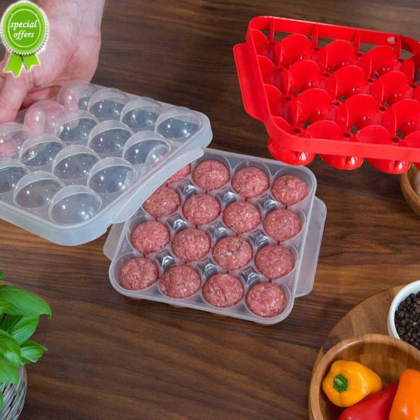 Neue Küche Kunststoff Fleischbällchen Form Herstellung Fisch Melonenkugel Selbstfüllung Lebensmittel Kochmaschine Hohe Temperaturbeständigkeit