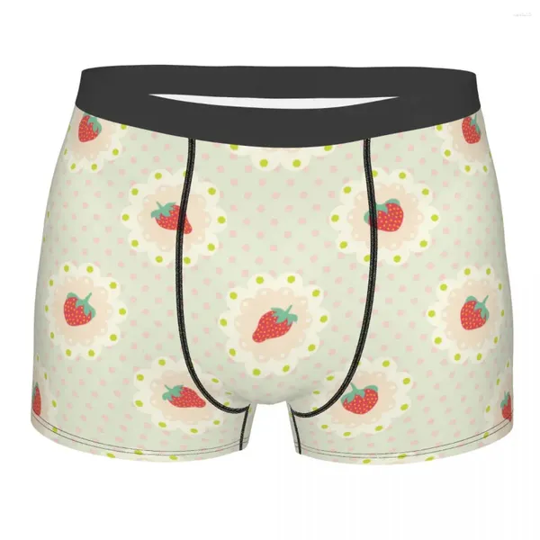 Unterhosen Erdbeeren Obst Herrenunterwäsche Boxershorts Shorts Höschen Mode weich für Männer