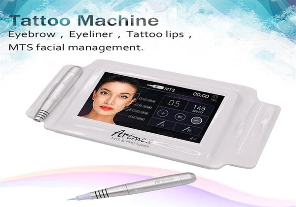 Máquinas de maquiagem permanente profissional Digital Artmex V8 Derma Pen Tatuagem Touch Screen Sobrancelha Lipline MTS PMU Skin Care Beauty2499233919