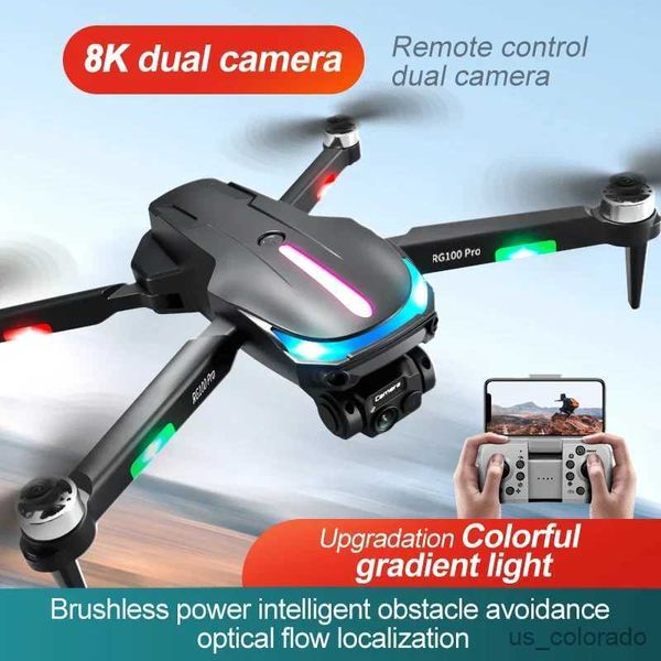 Drones 2023 Drone GPS Quatro Lados Posição Obstáculo Evite Quadcopter HD Elétrico Dupla Lente Profissional UAV 5000M R231107