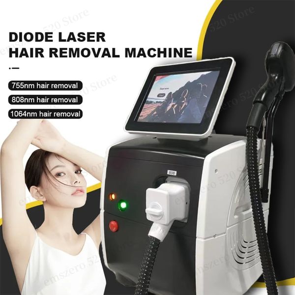 Laser de depilação profissional quente 750 808 1064/ 808nm máquina de laser de diodo portátil-remoção de pêlos a laser-máquina certificação ce