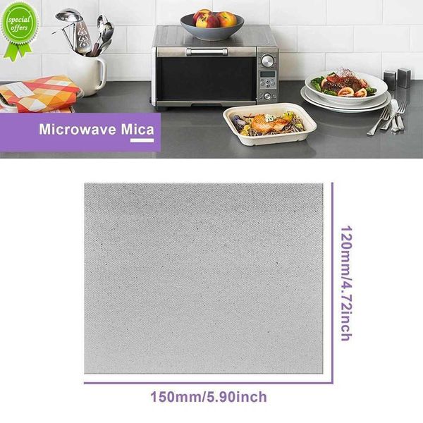 Nuovo foglio Piastre in mica Guida all'attrezzatura Sostituzione del forno a microonde in rete Bianco 1 confezione 12x15 cm Accessori Copertura Dimensioni tagliate Famiglia Nuovo