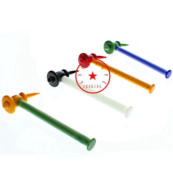 2 arada Sigara Renkli Pyrex Kalın Cam Çekiçli Su Çöp Partisi Karbonhidrat Şapka Tırnaklar Kuru Bitki Tütün Yağ Donanları Dabber Spoon Quartz Kase Bugbler Bongs İpuçları Tutucu DHL