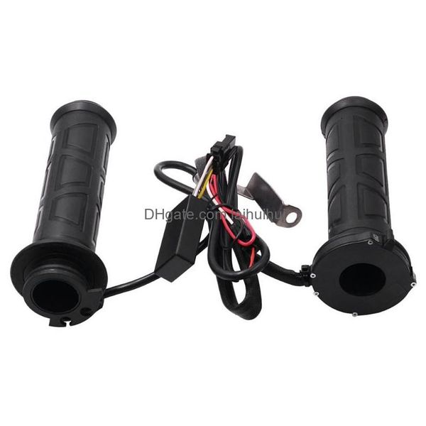 Gidonlar 1PAIR MOTOCross Motorcycle Gidon 78 Quote Electric Isıtmalı Tutamak Handalı Direksiyon Simi