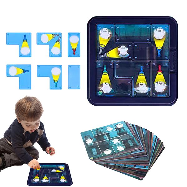 3D головоломки The Ghost Catcher Jigsaw Puzzle Flashlight Gamebusters Game Game Kids Partning Child Interactive Tong Board Toy 230407