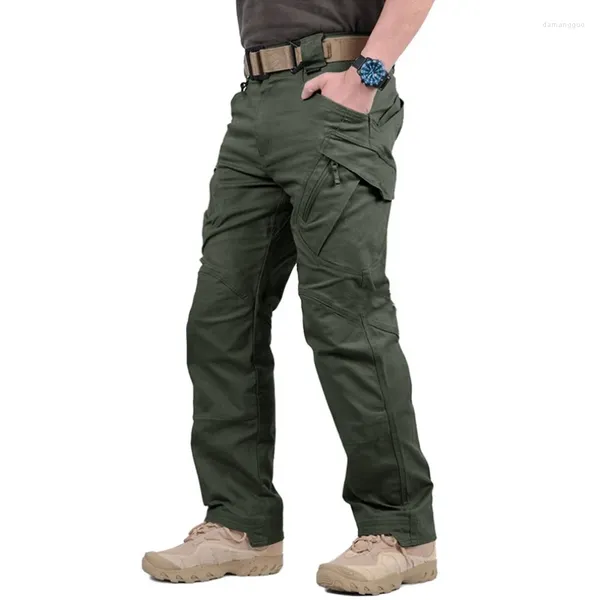 Pantaloni da uomo 2023 Quick Dry Uomo Stretch Tattico Militare Multi-Tasche Pantaloni da Lavoro Leggero Allenamento Trekking Campeggio Pant