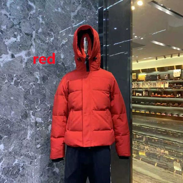 Winter Outdoor Freizeit Sport Designer Daunenjacke Weiße Ente Windschutz Herren Parkas Jacken Kragen Hut Warm Halten Echte Wolfshaut Mode Klassischer Abenteuermantel 4nxu