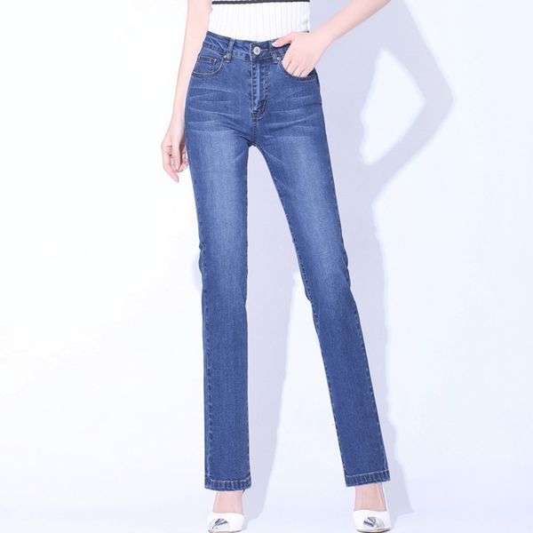 Jeans da donna Jeans attillati in denim da donna gambe dritte e sottili a matita in primavera ed estate in puro cotone elastico dalla S alla 6XL 230407