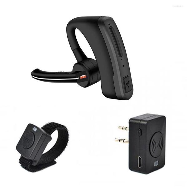 Walkie Talkie Headset Bluetooth-kompatibles drahtloses drehbares 2-Wege-Radio Batteriebetriebener Ohrhörer mit Mikrofon