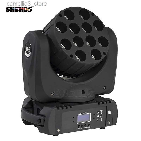 Moving Head Lights DJ Lyre DMX Stage Light LED Moving Head LED Feixe 12X12W RGBW Estágio Profissional DJ Mini LED 10W Spot Beam Home SHEHDS Q231107