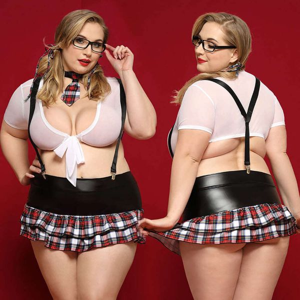 Cosplay Unterwäsche Set Plus Größe Schulmädchen Uniform Erotische Dessous Porno Kostüme Sexy Rollenspiel Outfits