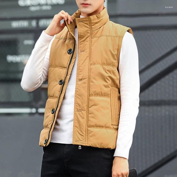 Gilet da uomo CASUMANL Marca 2023 Autunno Inverno Gilet per uomo coreano Fit caldo cappotto maschile collo alto abiti di moda