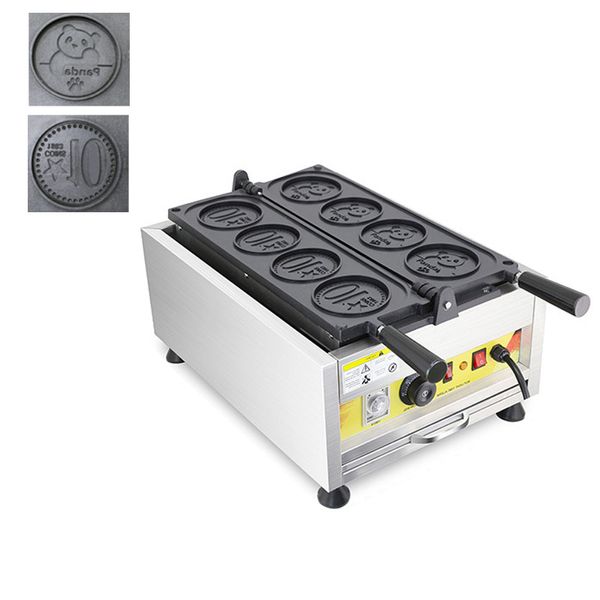 Ticari Elektrik/Gaz Waffles Maker Makinesi 110V 220V Waffle Makinesi Karikatür Panda Padon Panda Memur Para Pişirme Makinesi