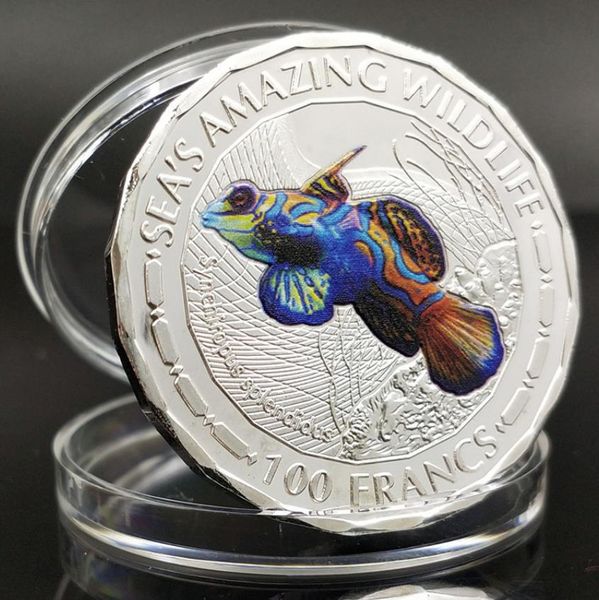 Artes e artesanato Recompensa a moeda de moeda colorida Moeda comemorativa