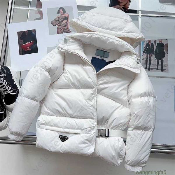 Herren Parkas Lady Winter Designer Hoodie Pufferjacke 90 % Daunenfüllung Fehlausgerichtete Taille Knopfdesign Panierte kurze Daunendichte Daunenjacken Damenbekleidung Dodf