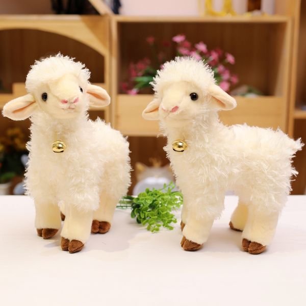 Kawaii Soft White Sheep Plüschtiere Baby Cute Animal Doll Mädchen Kinder Baby Stuffed Home Toys Sleeping Mate Stuffed Plüschtiere