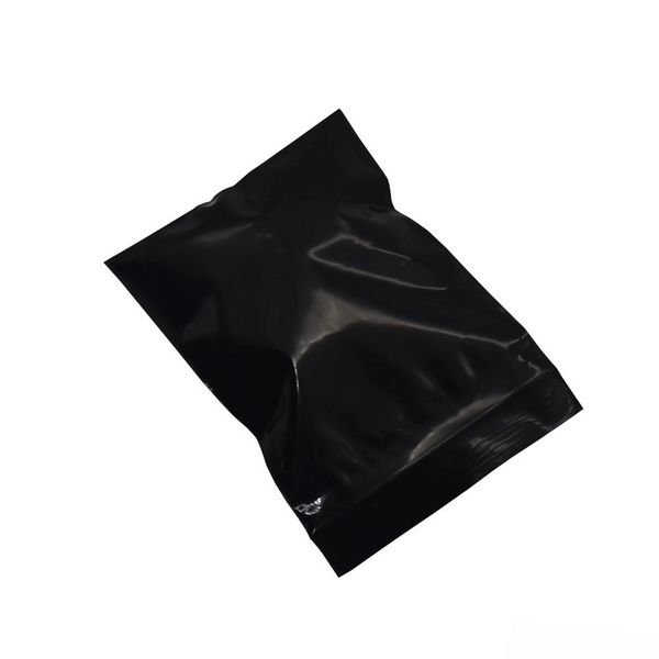 500pcs/лот черный пластик 5*7 см. Необеспеченные пакет пакет Self Seale Presect Упаковка упаковочные пакеты.