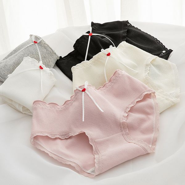 Damenhöschen 5 Stück/Set einfarbige Unterwäsche für Frauen, weich für Frauen, sexy für mittlere bis niedrige Mädchen, intimes M-XL-Design 230407