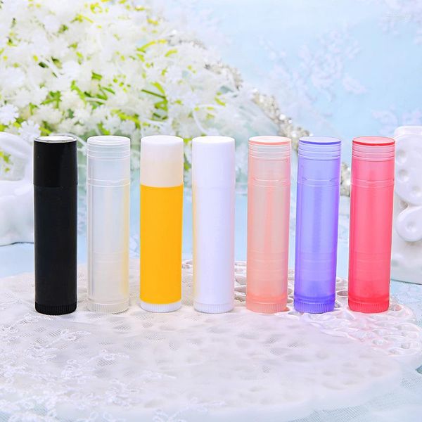 Aufbewahrungsflaschen 5 Stück Lippenstift Tube 5 g Großhandel Mundwachs Lippenkosmetik Verpackung Su-Abfüllung DIY Produkt