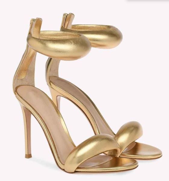 Роскошные кожаные сандалии GR Sandal Bijoux GianvitosRossi, женские туфли-лодочки из кожи наппа на высоком каблуке с ремешками на щиколотке и застежкой-молнией 35-41Box