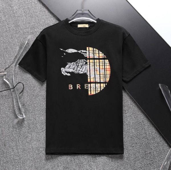 Designer Tees Magliette maschile Lettera cassata Stampa a maniche corte Taglie a gamba a oversize a doppio filato in cotone per uomini e donne