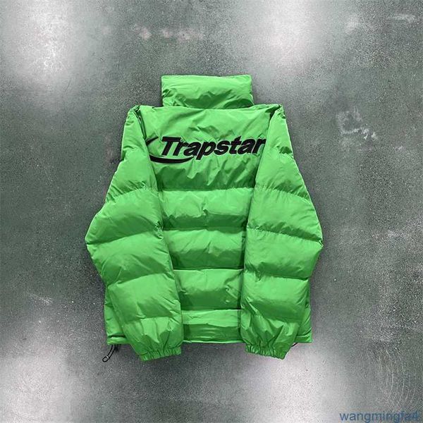 S3ks Parkas Masculinos Casaco Masculino Hyperdrive Trapstar Puffer Jaqueta - Verde Preto Letras 1 Top Quality Bordado Mulheres Roupas de Inverno Central Cee