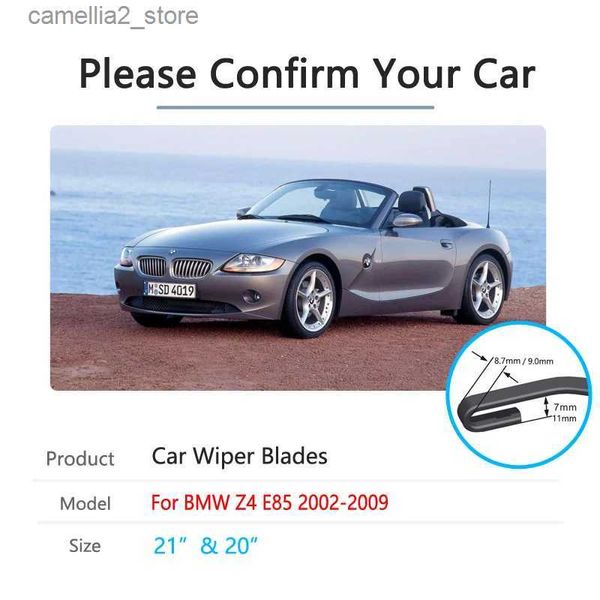 Дворники для BMW Z4 E85 2002 2003 2004 2005 2006 2007 2008 2009 Щетки для мытья переднего лобового стекла Автомобильные аксессуары Щетка стеклоочистителя автомобиля Q231109