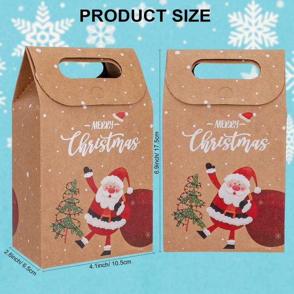 Noel Süslemeleri Kraft ve Candy Boxes Bk Hediye Tedavi Edin goody Noel Favor Çanta Sunumlar için Küçük Oyuncaklar Parti Malzemeleri Damla Teslimat Otdkk