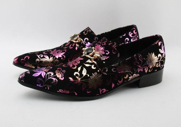 Kleidschuhe Vintage Jacquard Hausschuhe Männer Müßiggänger Schwarze Herrenwohnungen Hochzeit Leder Smoking Slip On Mokassins 2023