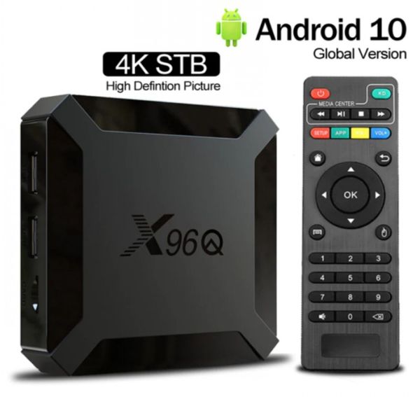 android tv box X96Q box tv box box iptv Android 10.0 H313 1GB 8GB Smart TV Box Quad Core 2.4G Wifi 4K Set Top Box