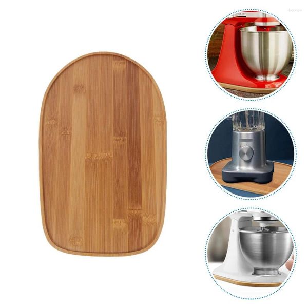 Teller, Bambus-Gerät, Küchenarbeitsplatte, Schieber, Schiebetablett für Mixer, Kaffeemaschine