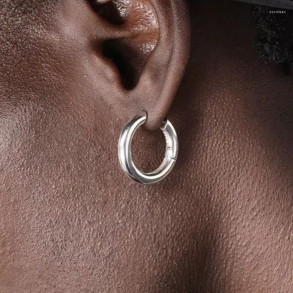 Orecchini a cerchio Lucido Circolare Hip-Hop Ear Cuff Uomo/Donna All-Match Tide Accessori per gioielli di moda