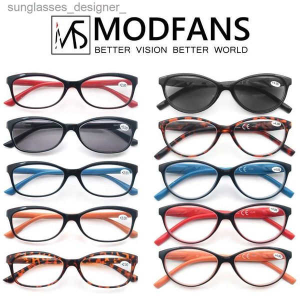 Оправы для солнцезащитных очков MODFANS Классические ретро солнцезащитные очки Очки для чтения для женщин и мужчин Пластиковый материал Очки Небьющиеся очки ComfortablL231107