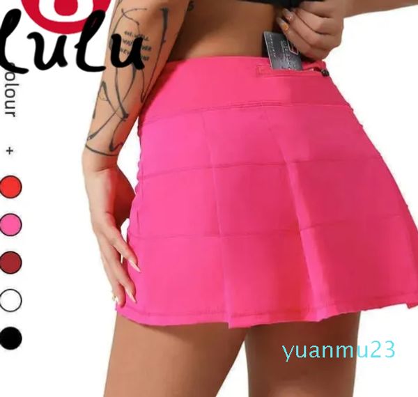 Saia plissada de tênis feminina, roupas de ginástica, shorts esportivos femininos, corrida, fitness, dança, yoga, praia, motociclista, golfe