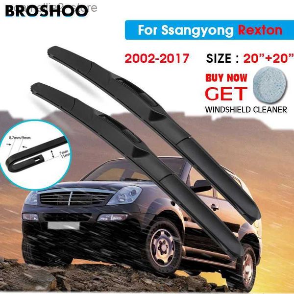 Limpadores de para-brisa Lâmina de limpador de carro para Ssangyong REXTON 20 