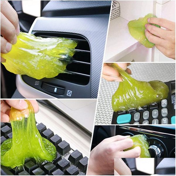 Auto Schwamm Autos 160G Magic Cleaner Reinigungswerkzeug Super Clean Kleber Home Computer Tastatur Staub Drop Lieferung Handys Motorräder Pflege Dhptb