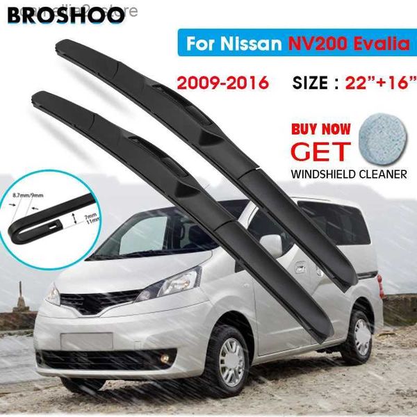 Limpadores de para-brisa Lâmina de limpador de carro para Nissan NV200 Evalia 22 