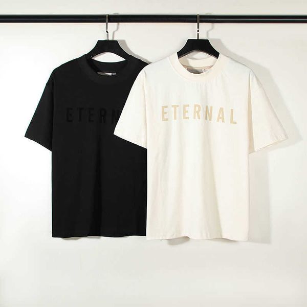 American High Street Fog Season 8 Main Line Eternal Collection T-shirt a maniche corte con stampa floccata ampia